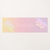 蓮カラフル花 ヨガマット (正面(横))