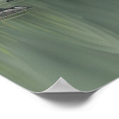 蓮中国の絵画の花が咲いた池の香り ポスター (角)