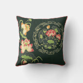 蓮中国の花枕 クッション (裏面)