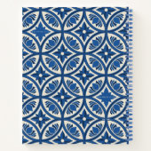 蓮地中海の瓦の模様 – 白蓮 ノートブック (裏面)