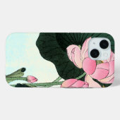 蓮日本の花 |ヴィンテージファインアート Case-Mate iPhoneケース (裏面 (横))