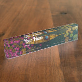 蓮池 デスクネームプレート (側面)