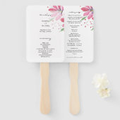 蓮素朴水カラーハンドプロ絵を描グラム ハンドファン (正面&裏面)