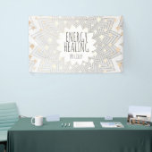 蓮芸術的花マンダラホリスティックヒーラーブシ 横断幕 (トレードショー)