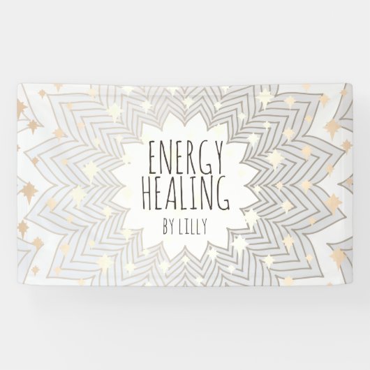 蓮芸術的花マンダラホリスティックヒーラーブシ 横断幕 (横)