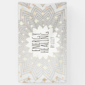 蓮芸術的花マンダラホリスティックヒーラーブシ 横断幕 (縦)