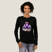 蓮華に輝く魂 チャクラの覚醒 トライブレンドTシャツ (正面全体)