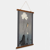 蓮華山の金釣り師、小村、浮世絵 吊り下げ型タペストリー (傾斜あり)