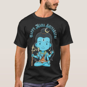 蓮華座のシヴァ神 Tシャツ