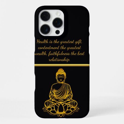 蓮華座の仏陀 iPhoneケース (裏面)