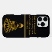 蓮華座の仏陀 iPhoneケース (裏面横)