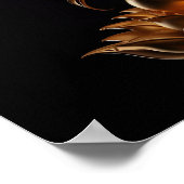 蓮華座の金仏 ポスター (角)