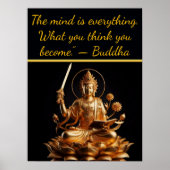 蓮華座の金仏 ポスター (正面)