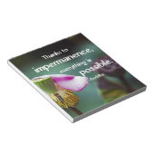 蓮華無常教え仏の引用文 ノートパッド (アングル)