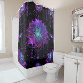 蓮華美花の継ぎ目 シャワーカーテン (インサイチュ)