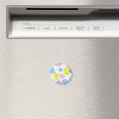 蓮葉のカラフル斑模様 マグネット (インサイチュ (食洗機))