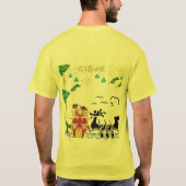蓮龍の精 黄色 Tシャツ (裏面)