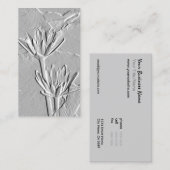 ©蓮/エンボス様写真 名刺 (正面/裏面)