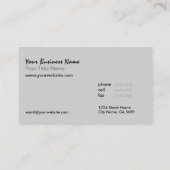 ©蓮/エンボス様写真 名刺 (裏面)