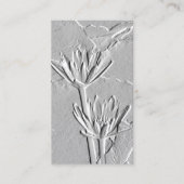 ©蓮/エンボス様写真 名刺 (正面)