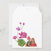 蓮、 花嫁と花婿 サンキューカード (裏面)