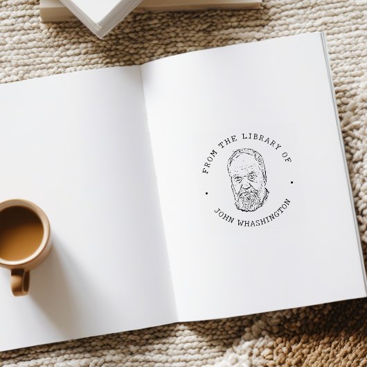 蔵書印（カスタム写真） ライブラリより ラバースタンプ