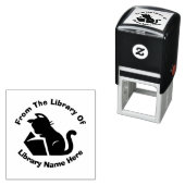 蔵書名から黒猫 セルフインキングスタンプ (インサイチュ)