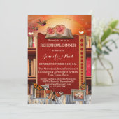 蔵書愛好者たちのリハーサルディナー招待状 招待状 (スタンド正面)