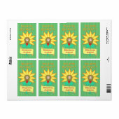 蔵書票この本はアールヌーボーの花 ラベル (フルシート)