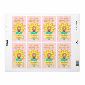 蔵書票この本はアールヌーボーの花 ラベル (フルシート)