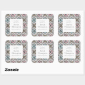 蔵書票この本はシールに属している スクエアシール (シート)