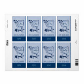 蔵書票アンティークかかしが予約EX LIBRIS ラベル (フルシート)