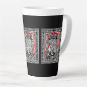 蔵書票クイーンビクトリアアットウィンザーキャッスル カフェラテマグ (右アングル)