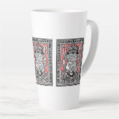 蔵書票クイーンビクトリアアットウィンザーキャッスル カフェラテマグ (右アングル)