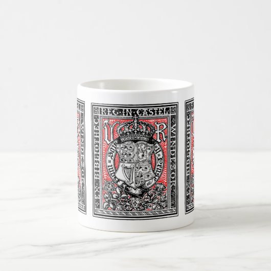 蔵書票クイーンビクトリアアットウィンザーキャッスル コーヒーマグカップ (中央)