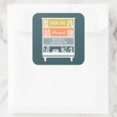 蔵書票スクエアステッカー スクエアシール (バッグ)