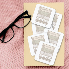 蔵書票スクエアステッカー スクエアシール