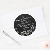 蔵書票ステッカー(SRF) ラウンドシール (封筒)