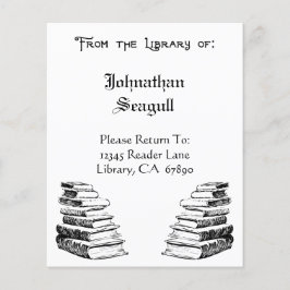 蔵書票チラシカスタムのライブラリ チラシ