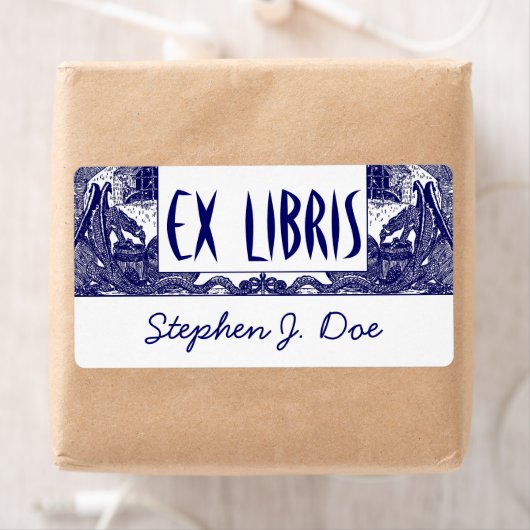 蔵書票ドラゴンDungeon Bookend EX LIBRIS ラベル (インサイチュ)