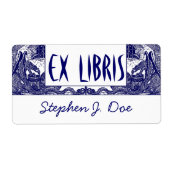 蔵書票ドラゴンDungeon Bookend EX LIBRIS ラベル (正面)