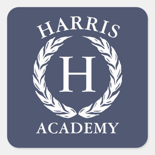 蔵書票パーソナライズされたラベルのホームスクールブック スクエアシール (正面)