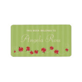 蔵書票ラベル ラベル (正面)