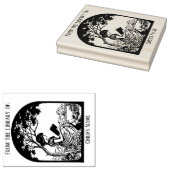 蔵書票印鑑 ラバースタンプ (押印)