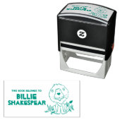 蔵書票名獅子スケッチ書庫スタンプ セルフインキングスタンプ (インサイチュ)