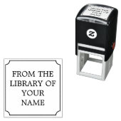 蔵書票枠シンプル付き セルフインキングスタンプ (インサイチュ)