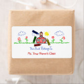 蔵書票用先生ラベル – Crayon Schoolhouse ラベル (インサイチュ)