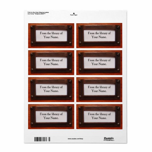 蔵書票 (フルシート)