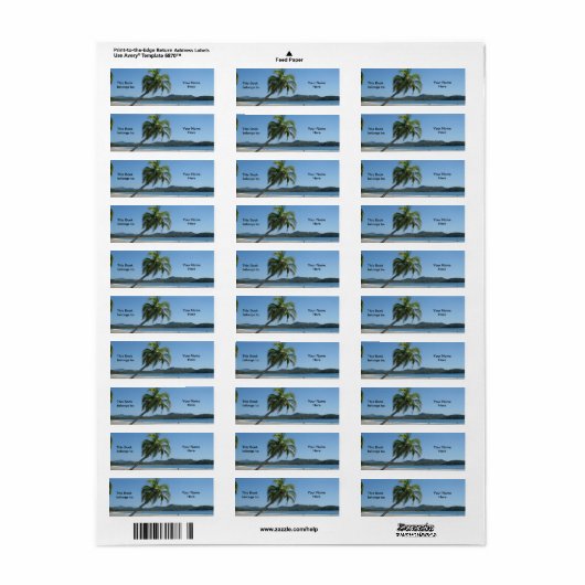 蔵書票（カスタマイズ） ラベル (フルシート)