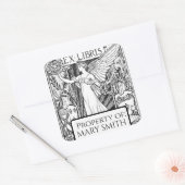 蔵書票, パーソナライズされた,ビクトリアン再現Sq スクエアシール (封筒)